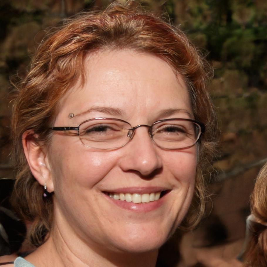 Marlene Hoffmann bei der Arbeit an ihrer Finanzplanung
